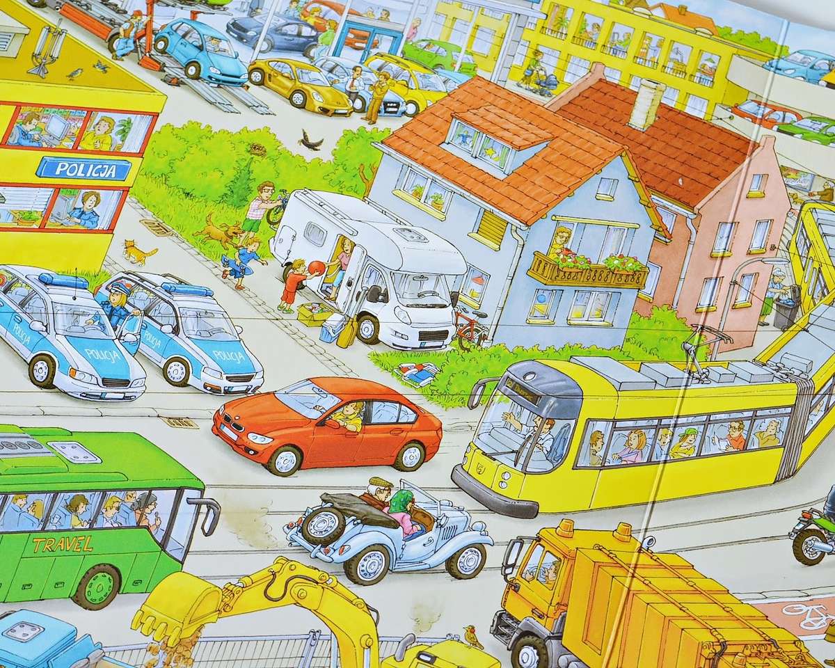 Środki transportu w mieście puzzle online