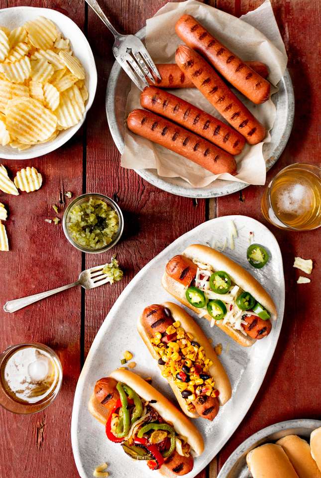 Załadowane hot dogi puzzle online