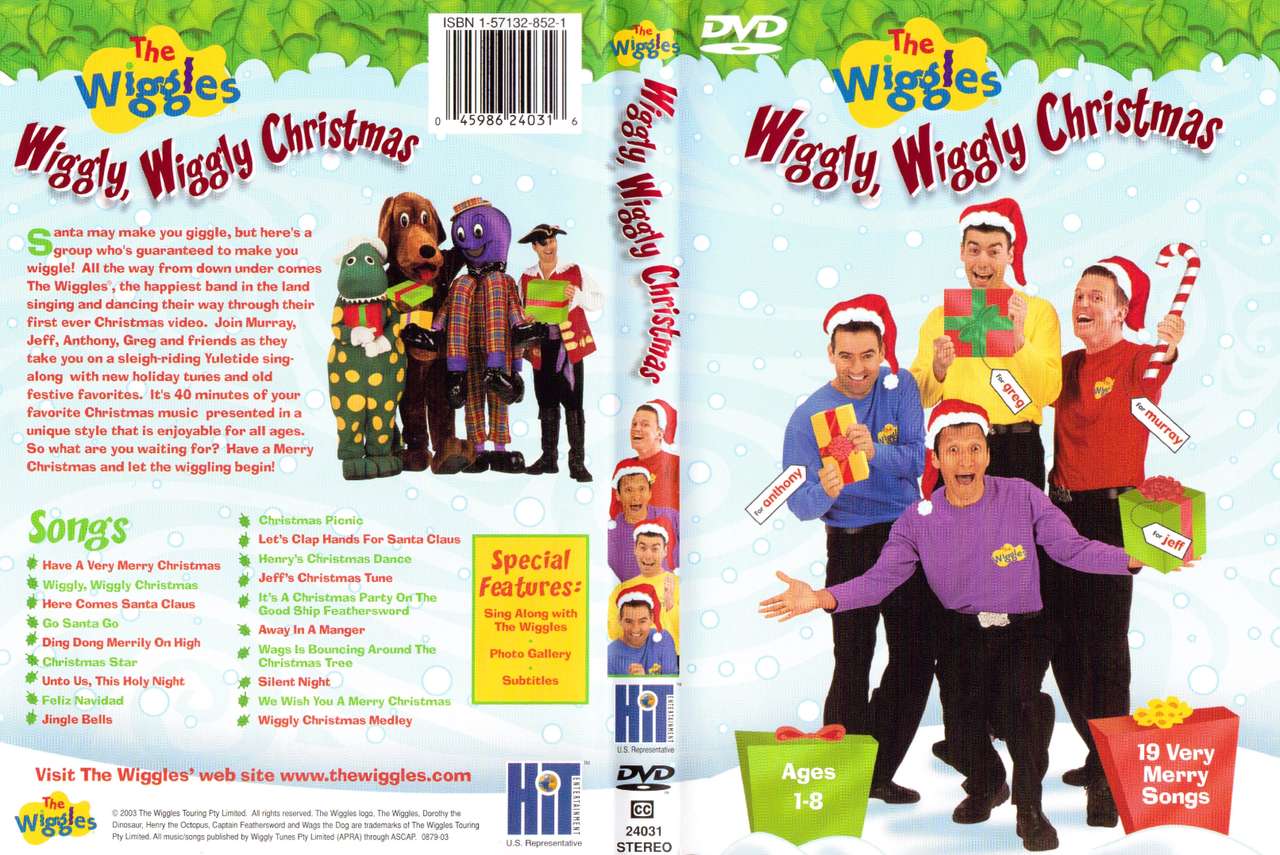 Wiggles DVD Wiggly Wiggly Christmas 1998 puzzle online