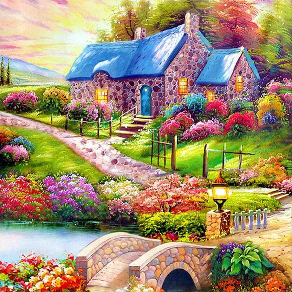 Kolorowy krajobraz puzzle online