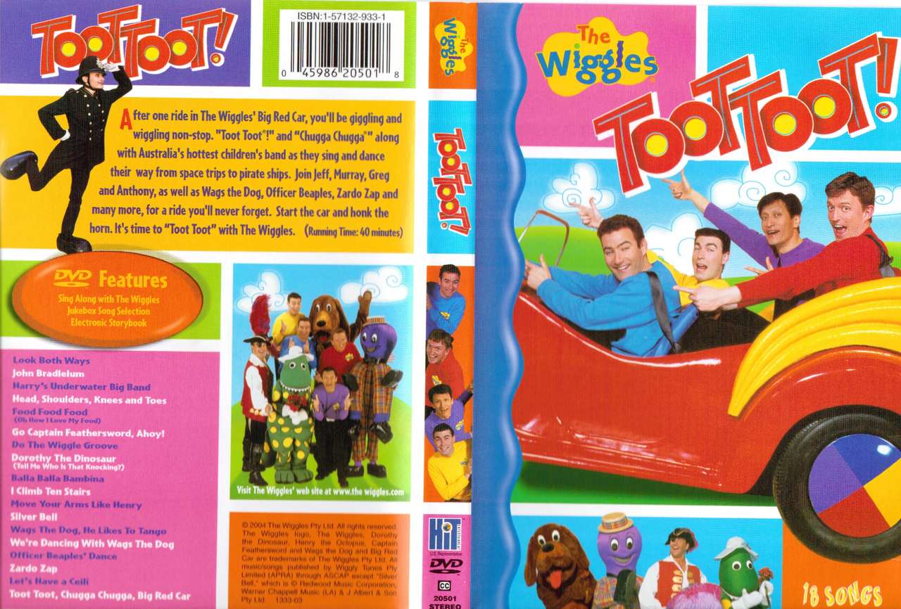 Toot Toot Wiggles Dvd 1998 Rzadki OG Wiggles puzzle online