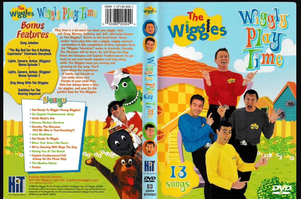Wiggles Wiggly Czas odtwarzania Aka Wiggly TV 2000 puzzle online