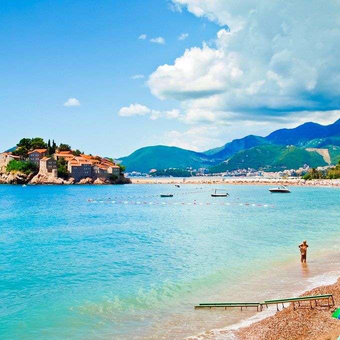 Plaża w Montenegro puzzle online