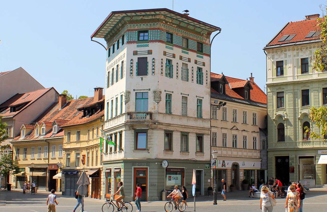 Secesyjny "Dom Hauptmanna" w Lublanie puzzle online