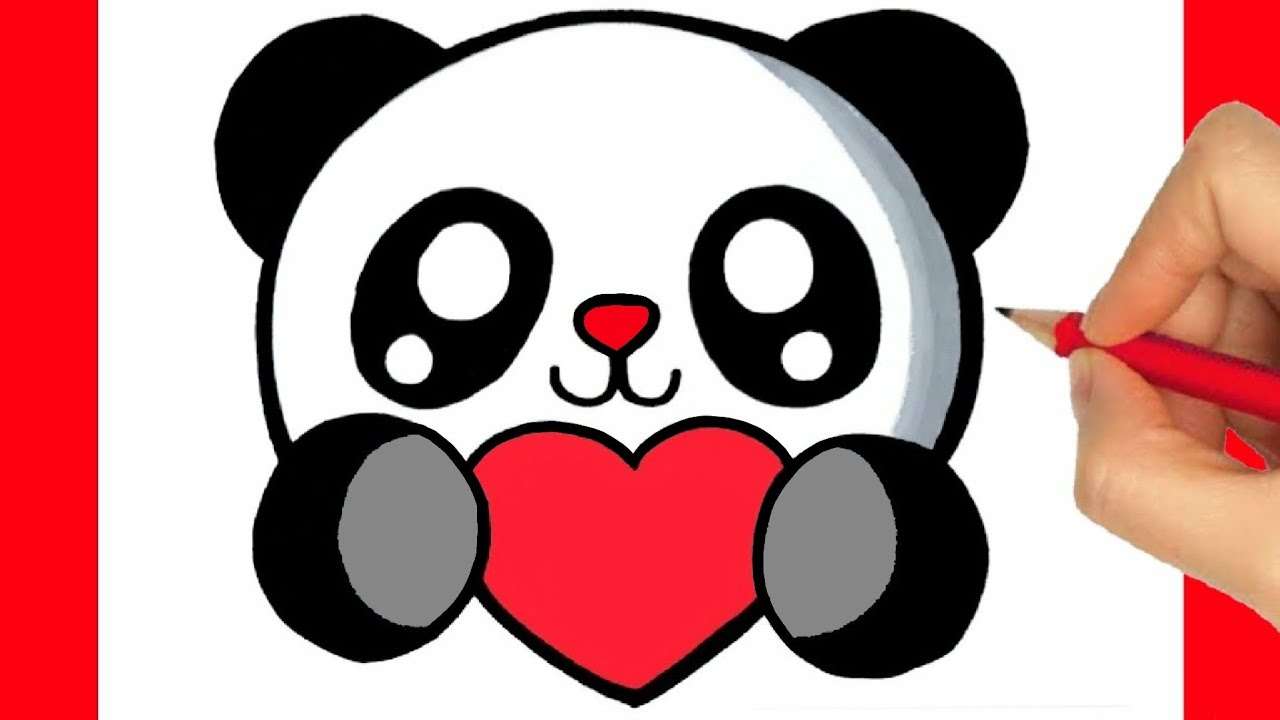 panda z sercem dziecka puzzle online