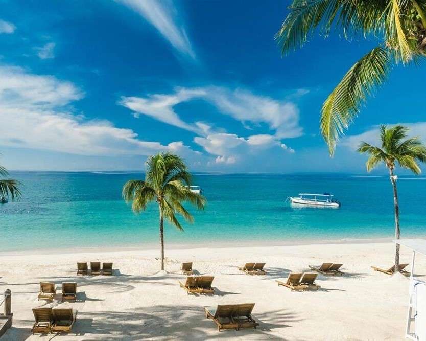 Piaszczysta plaża na Jamajce puzzle online