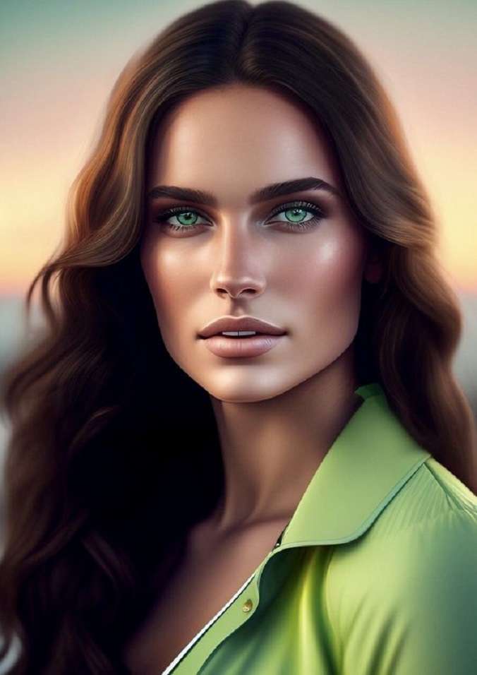 green eyes puzzle online
