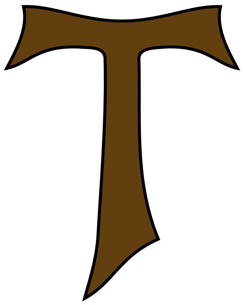 Tau-franciszkański symbol puzzle online