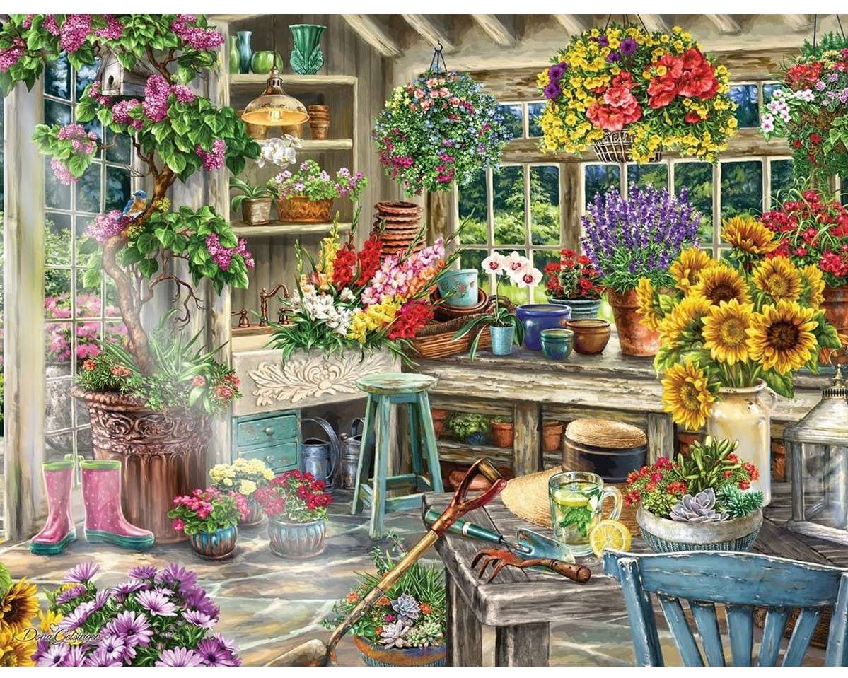 Letnie kwiaty puzzle online