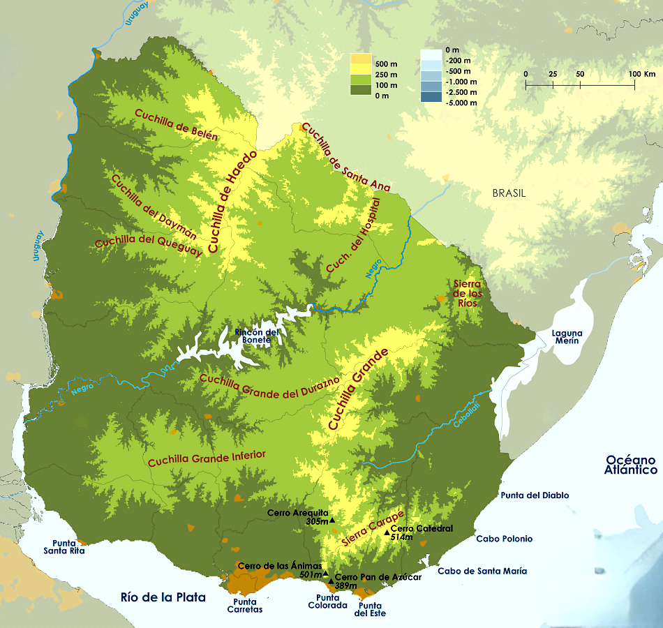 Mapa Urugwaju 2 puzzle online