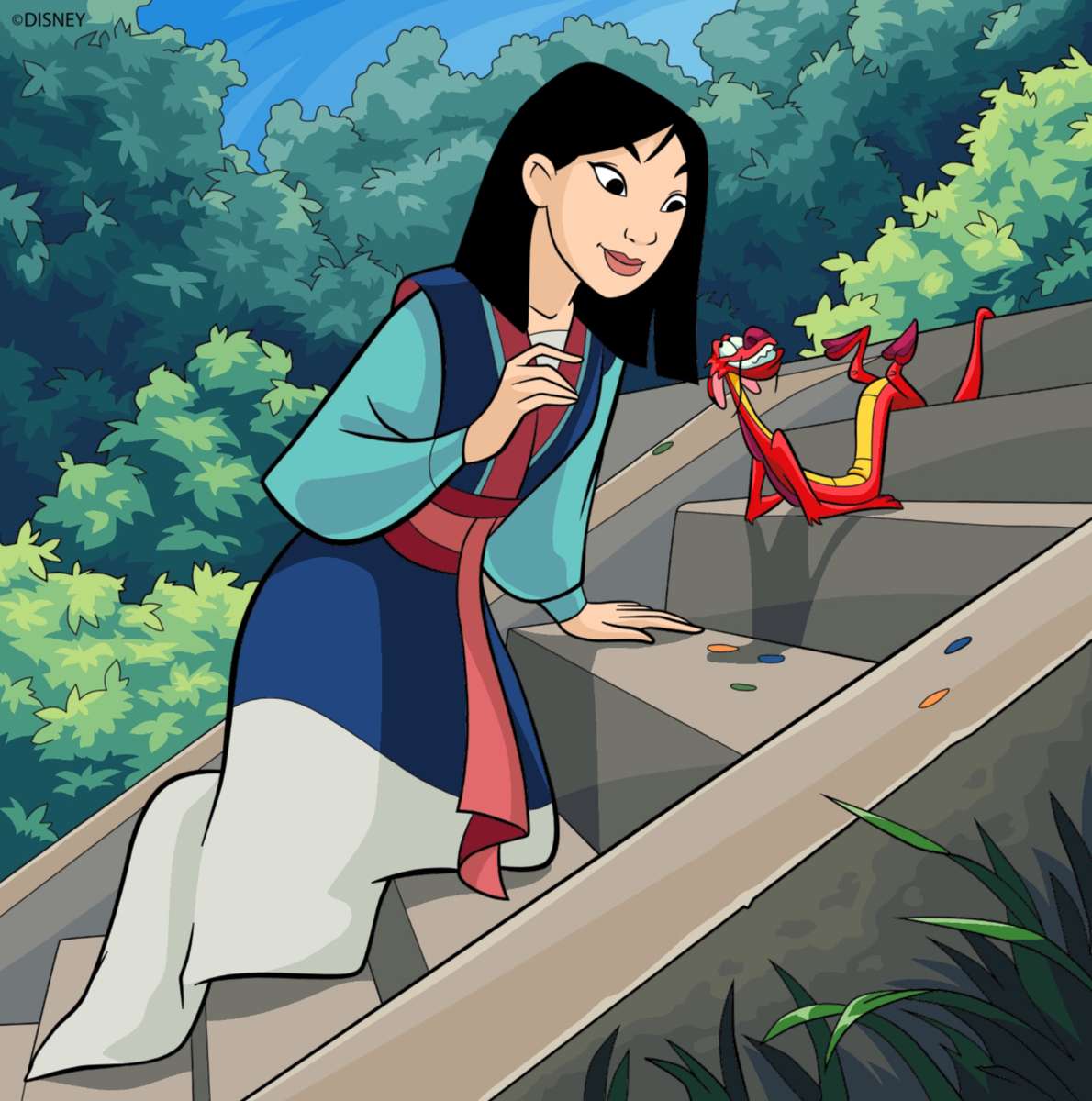 Mulan i Mushu❤️❤️❤️❤️❤️❤️ puzzle online