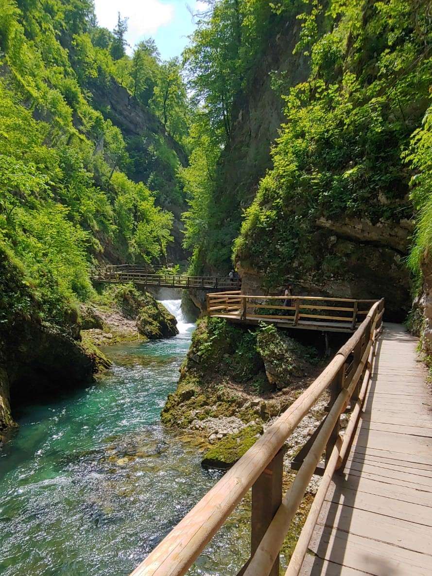 strumień w słoweńskich górach puzzle online