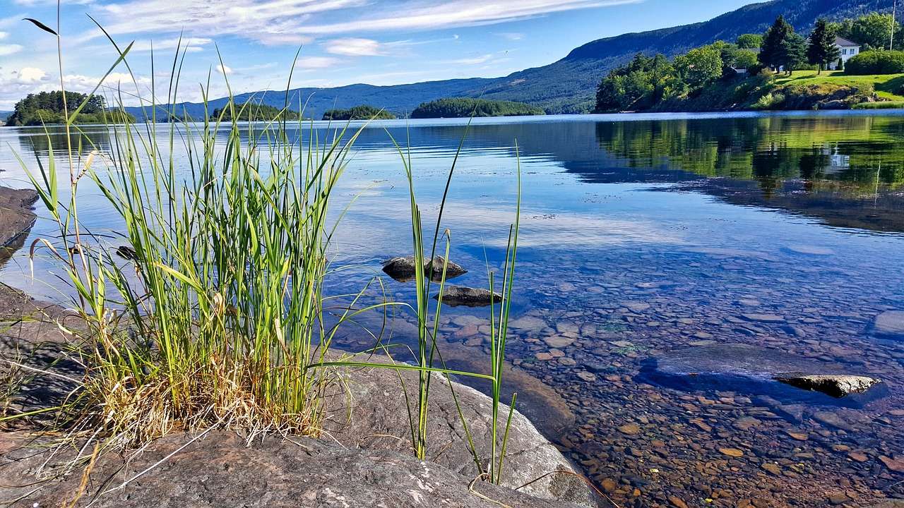 Krajobraz, woda, jezioro puzzle online