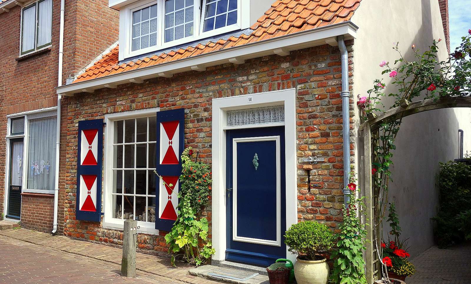 Uroczy domek w Domburgu (Holandia) puzzle online