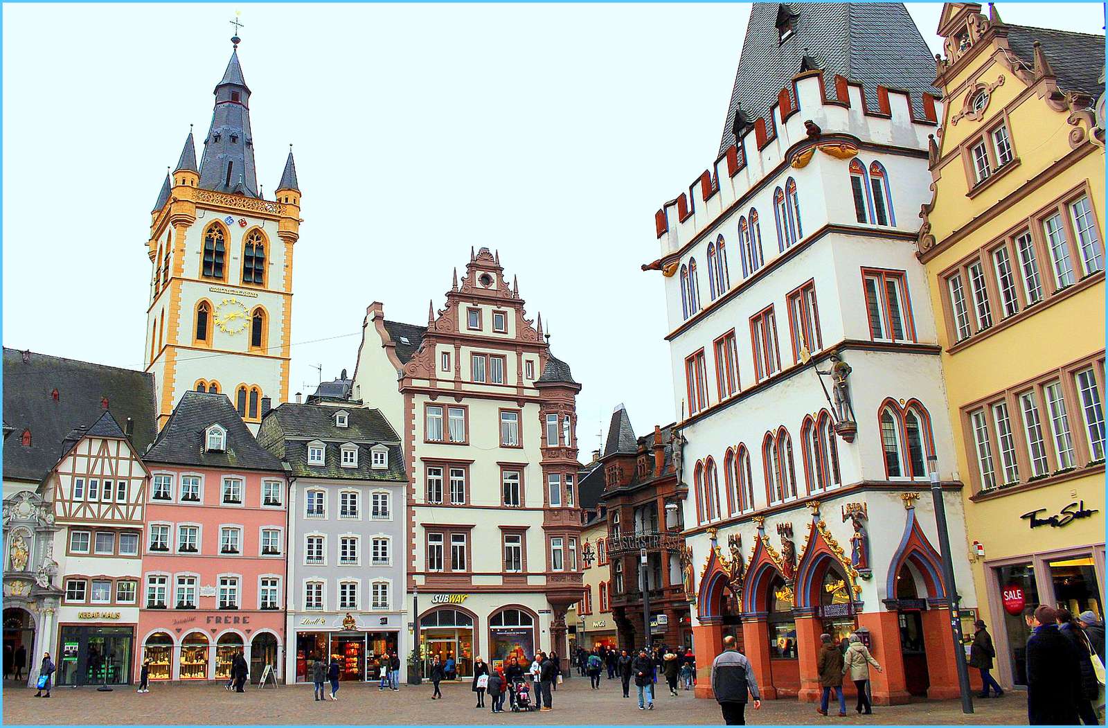 Trewir - przepiękny rynek miasta (Niemcy) puzzle online