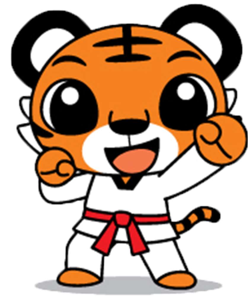 tygrys robi taekwondo puzzle online