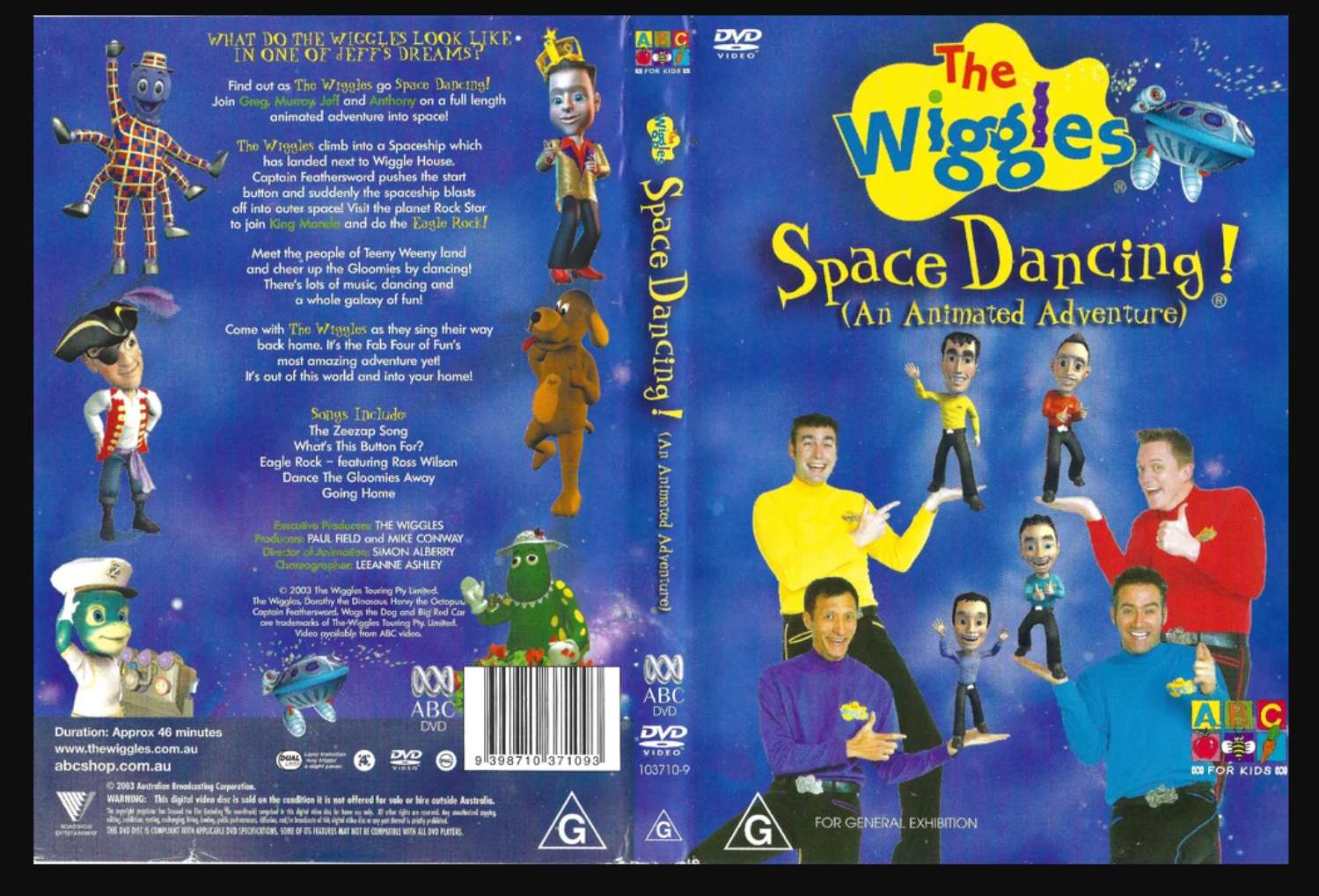 Wiggles Space Dancing DVD 2003 puzzle online