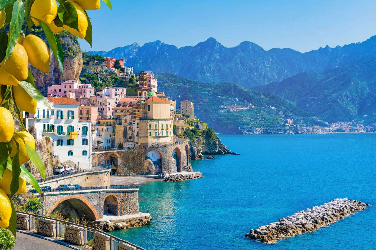 Malutkie miasteczko Amalfi puzzle online