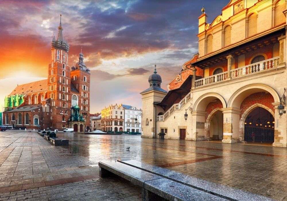 Rynek w Krakowie puzzle online