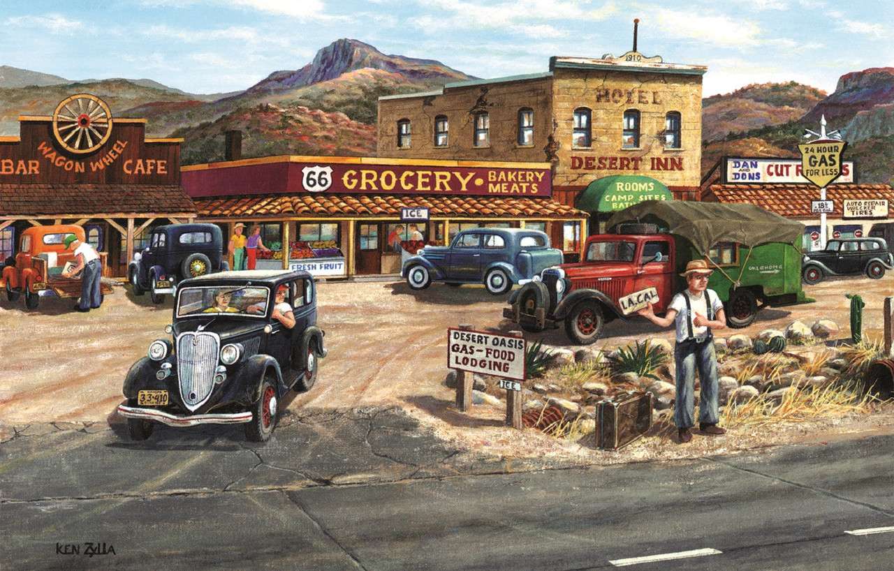 Stacja benzynowa Route 66 puzzle online