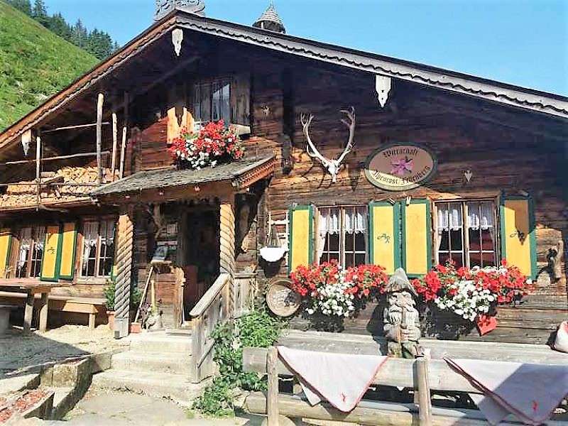 Fellenberg Alpenrose Hut Tyrol Austria puzzle online