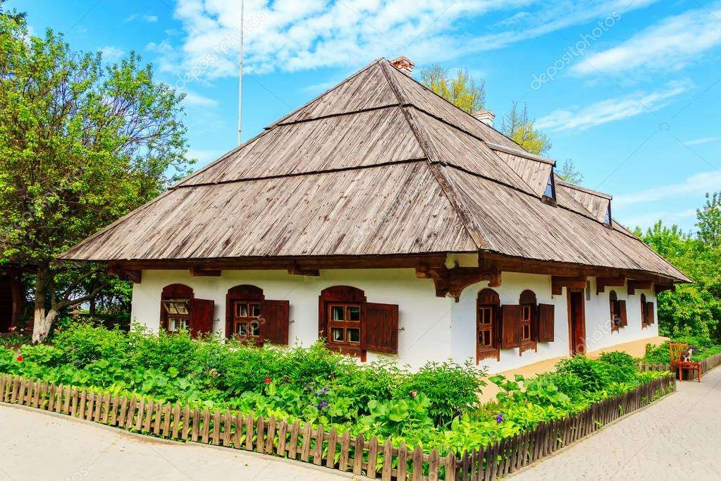 Stylowy dom na wsi puzzle online