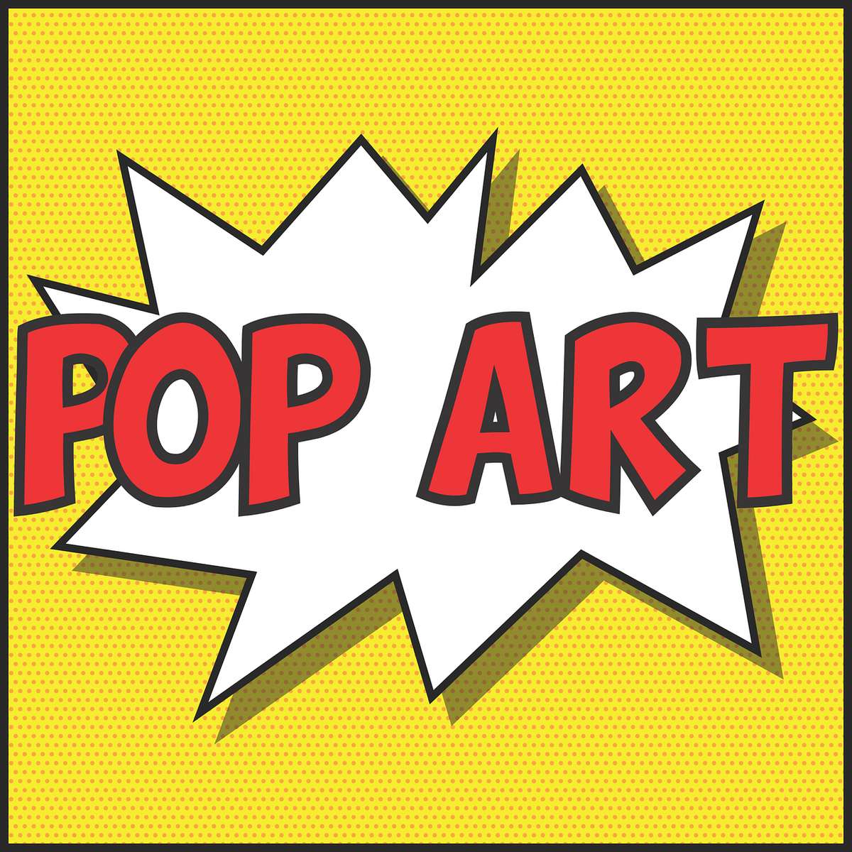 Pop-art, design, kolor puzzle online