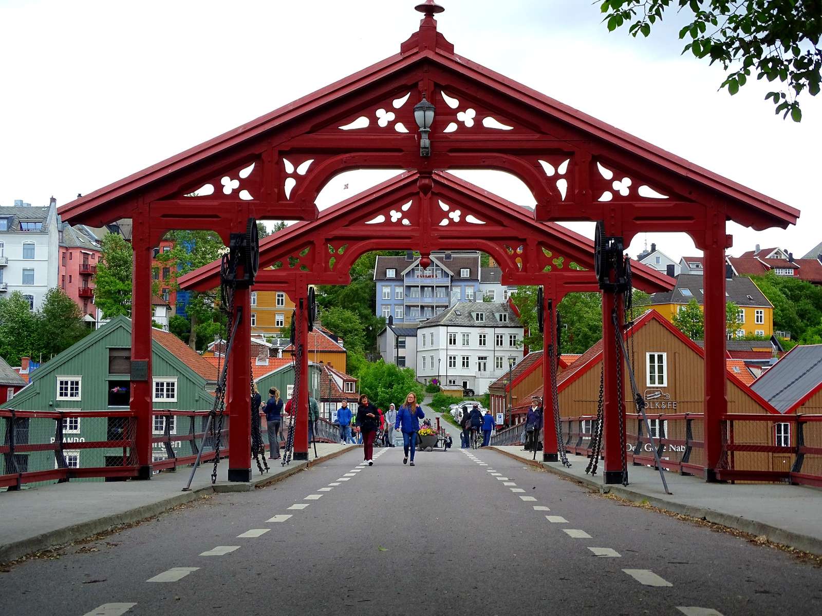 Stary most miasta Trondheim, Trondheim, Norwegia puzzle online