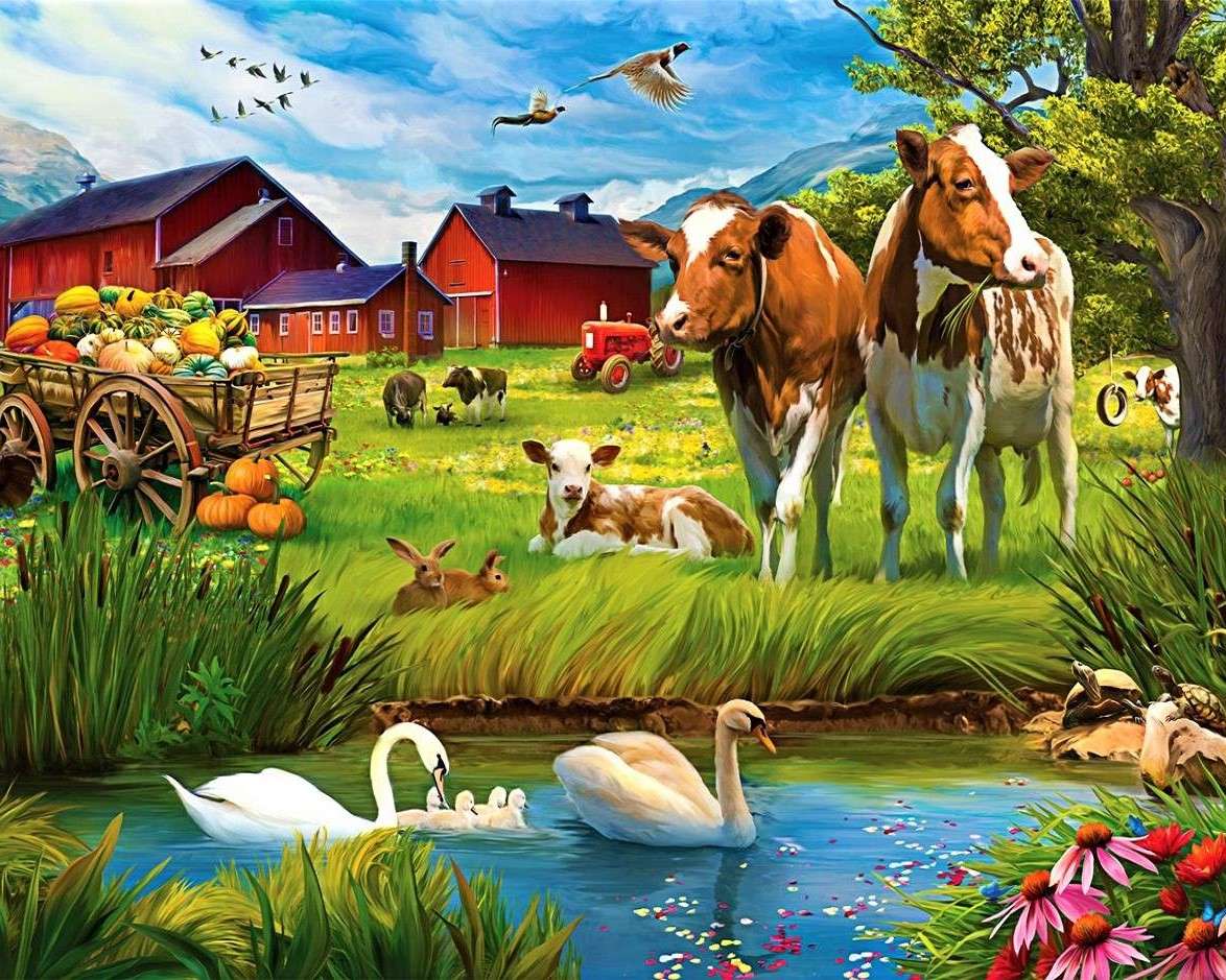 Farma na wsi puzzle online