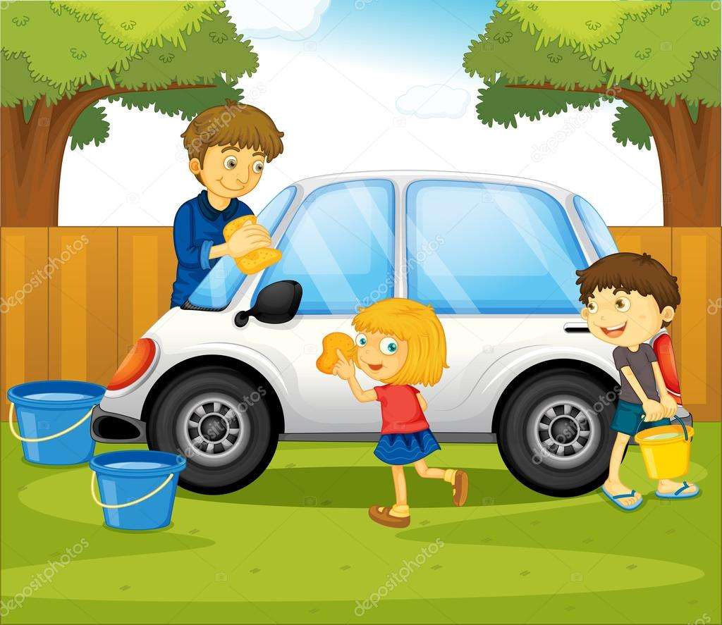 umyć samochód puzzle online