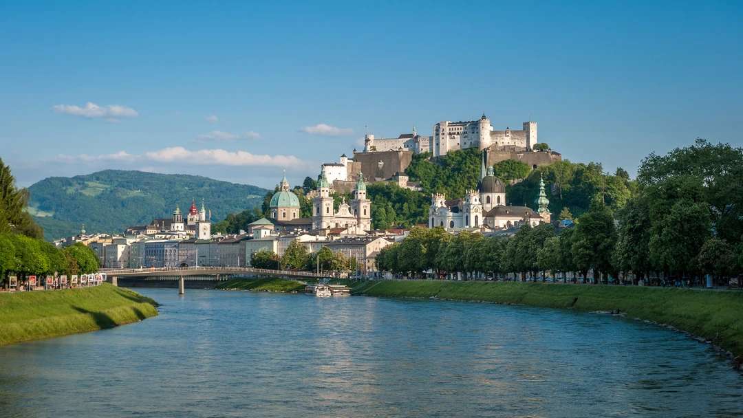 Salzburg w Austrii puzzle online