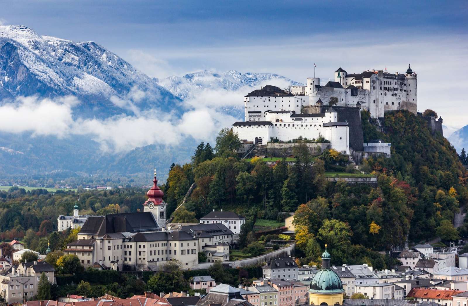 Miasto Salzburg Austria puzzle online