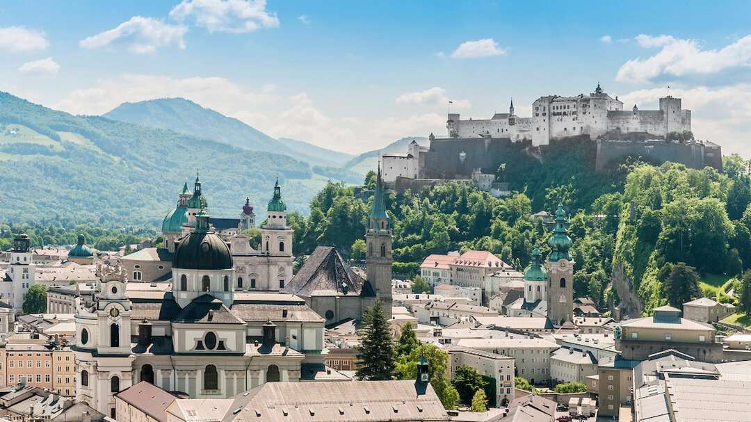 Miasto Salzburg Austria puzzle online