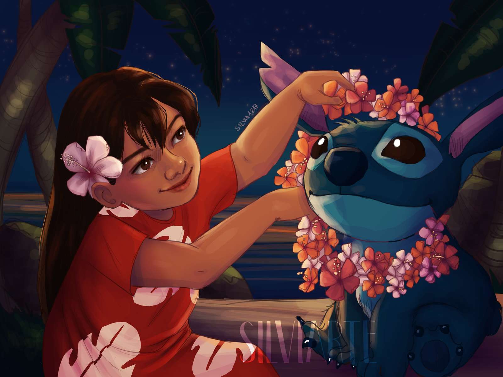 Ohana znaczy rodzina: Lilo i Stitch puzzle online