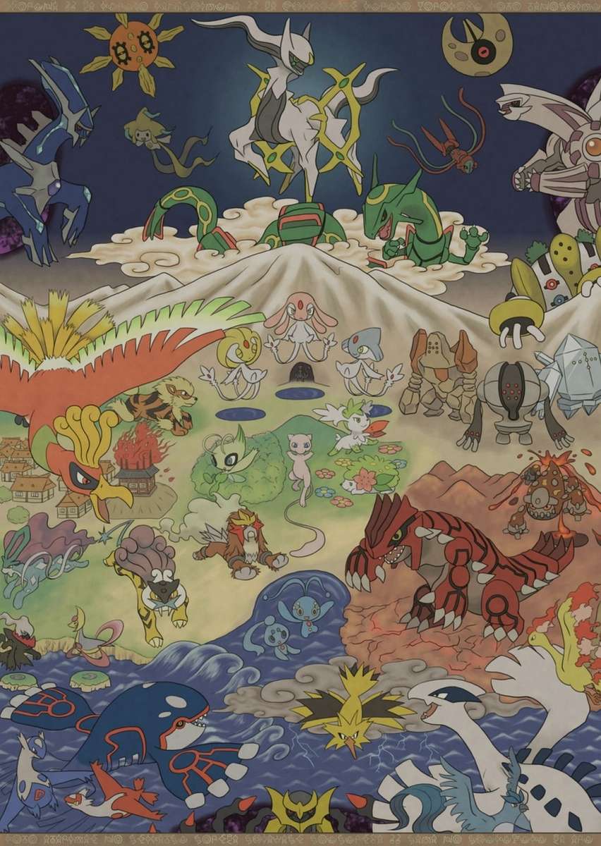 Pokémon - Legendarny puzzle online