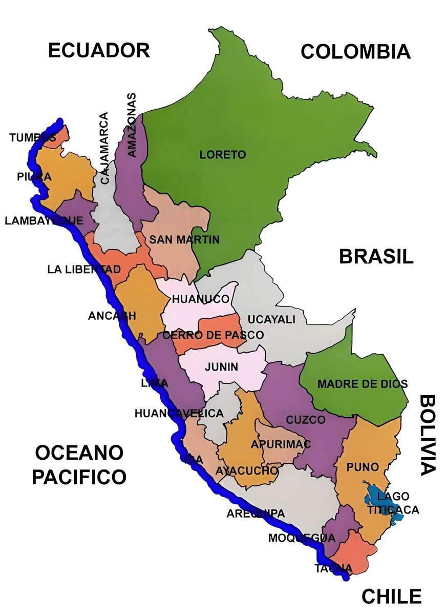 regiony Peru puzzle online