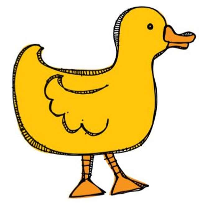 żółta kaczka puzzle online