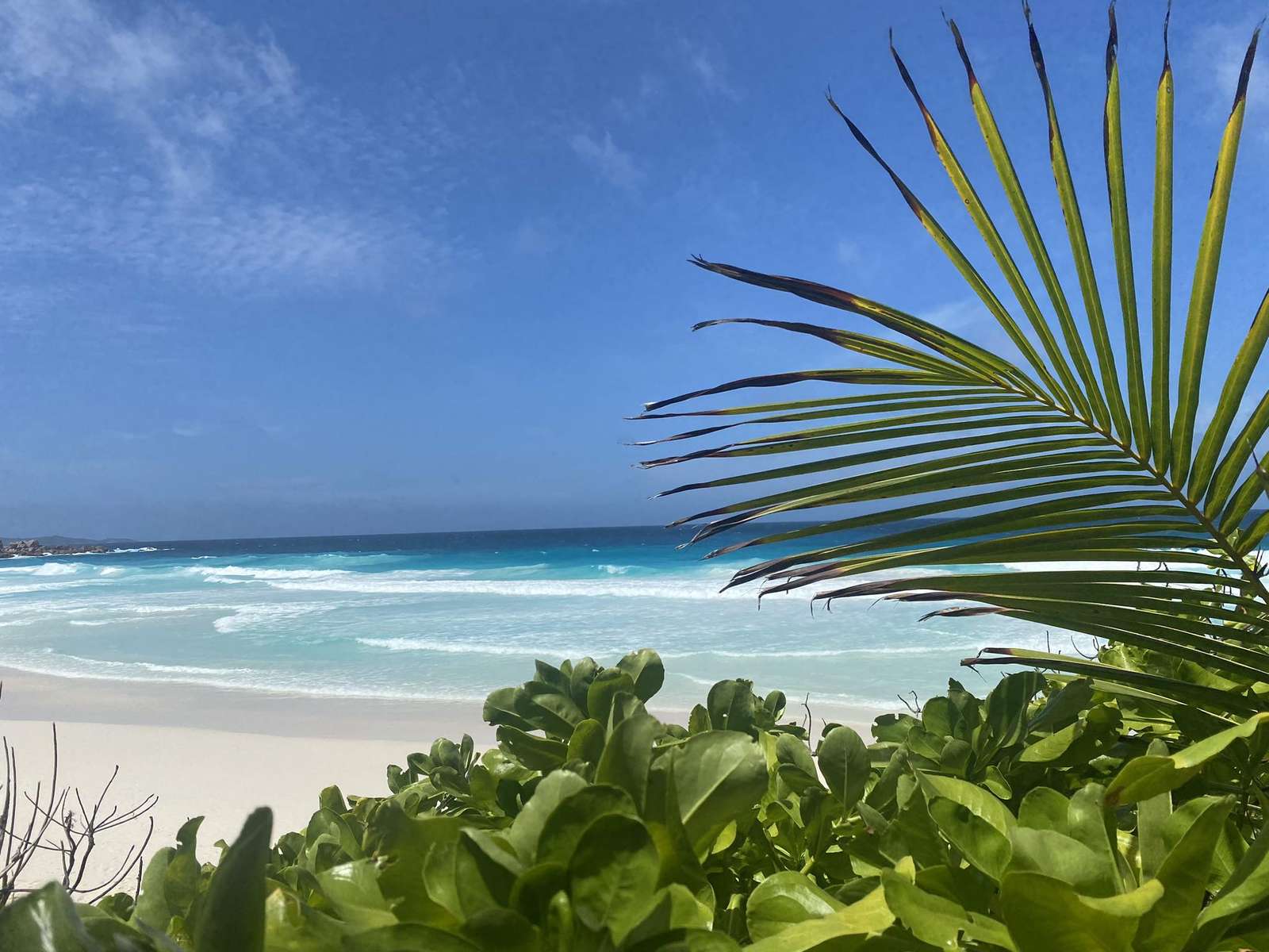 Plaża na wyspie La Digue- Seszele puzzle online