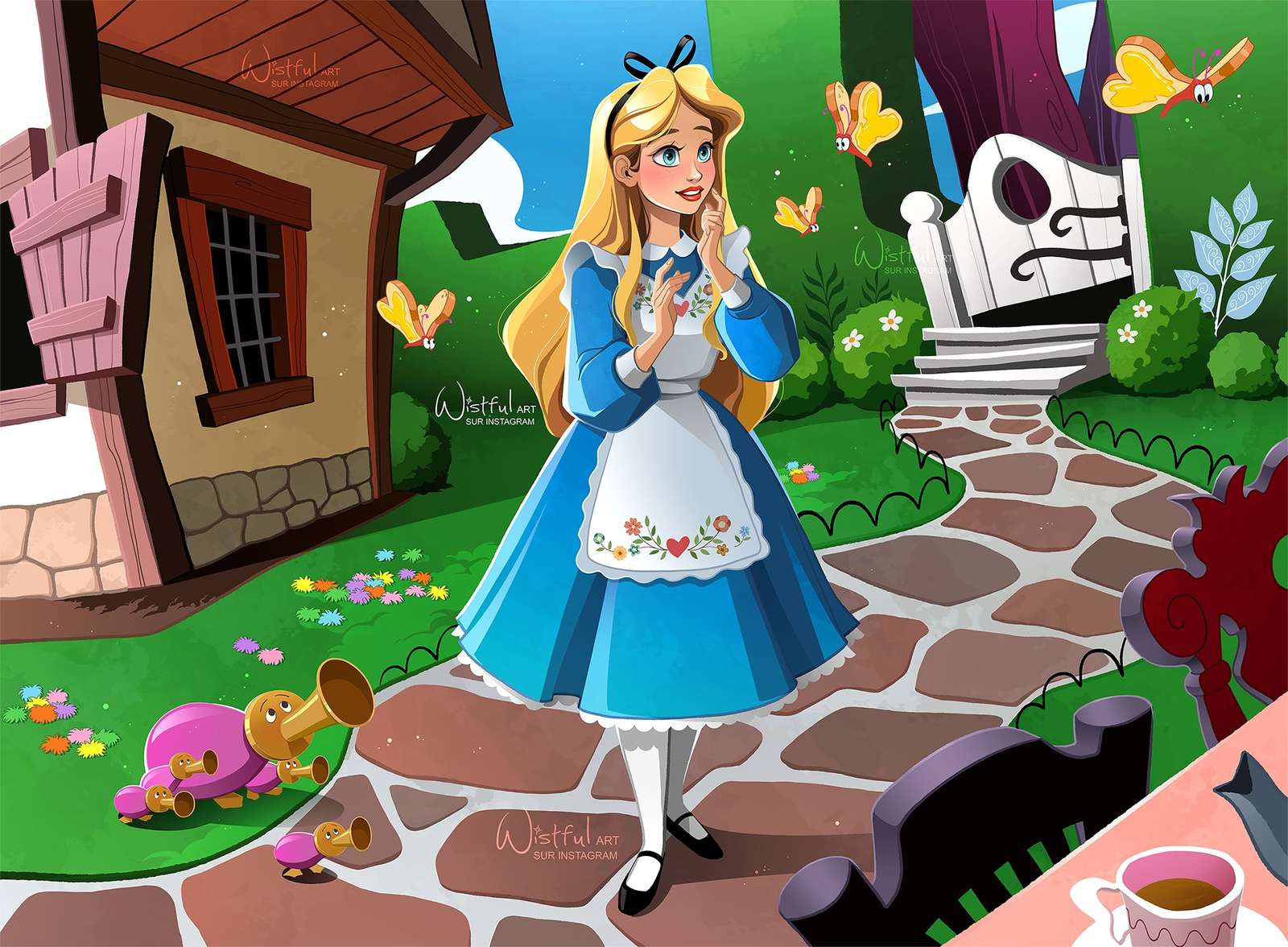 Alicja w Krainie Czarów puzzle online