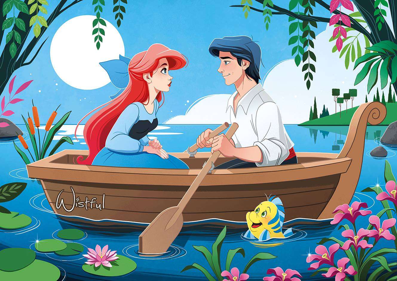 Ariel pocałuj dziewczynę puzzle online