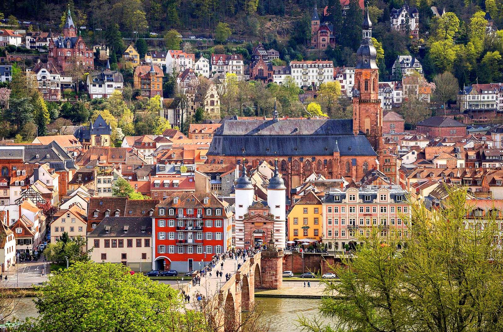 Wspaniały widok na Heidelberg puzzle online