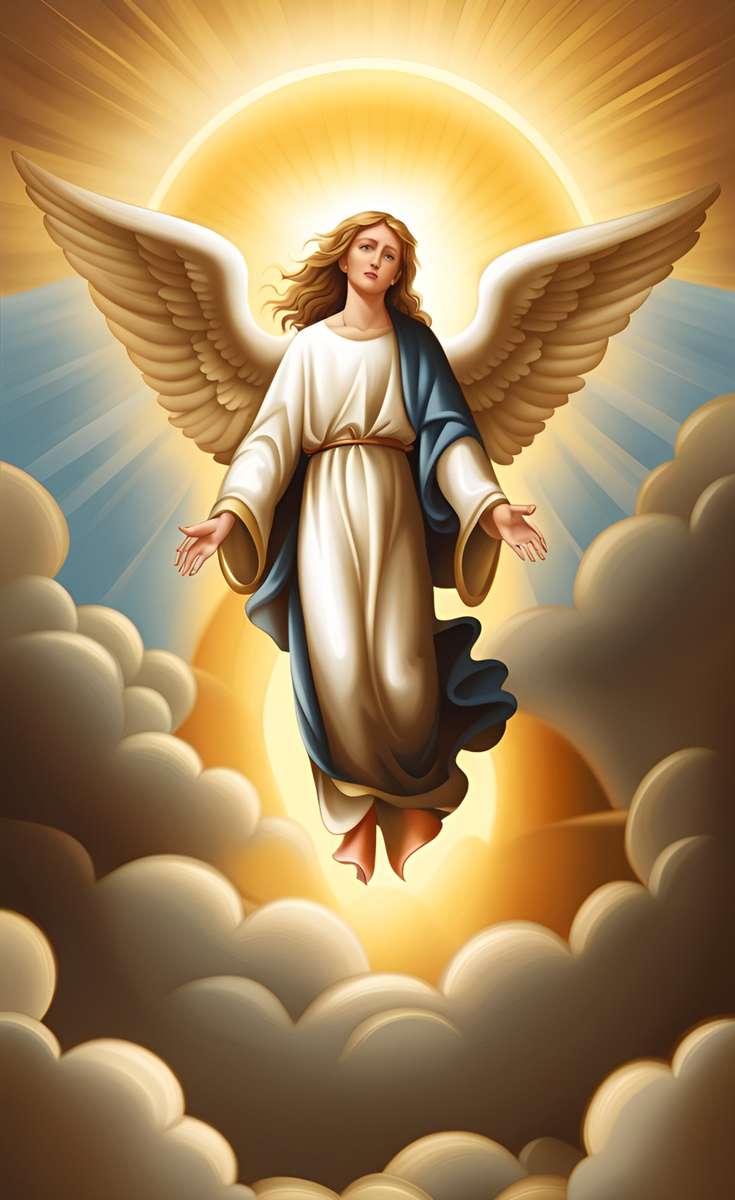 Kultowy wizerunek anioła puzzle online