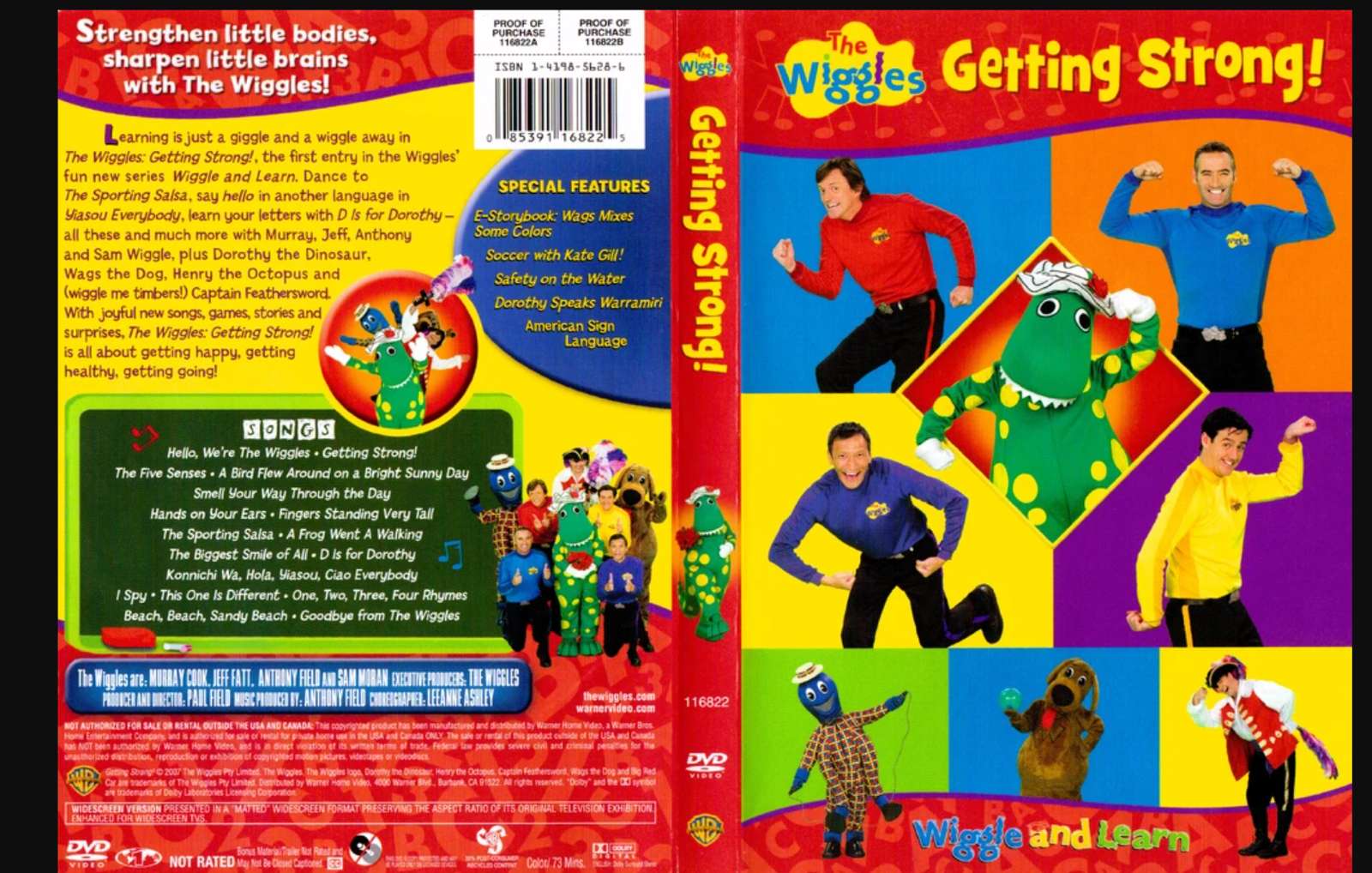 Uzyskiwanie siły 2007 Wiggles Video DVD puzzle online