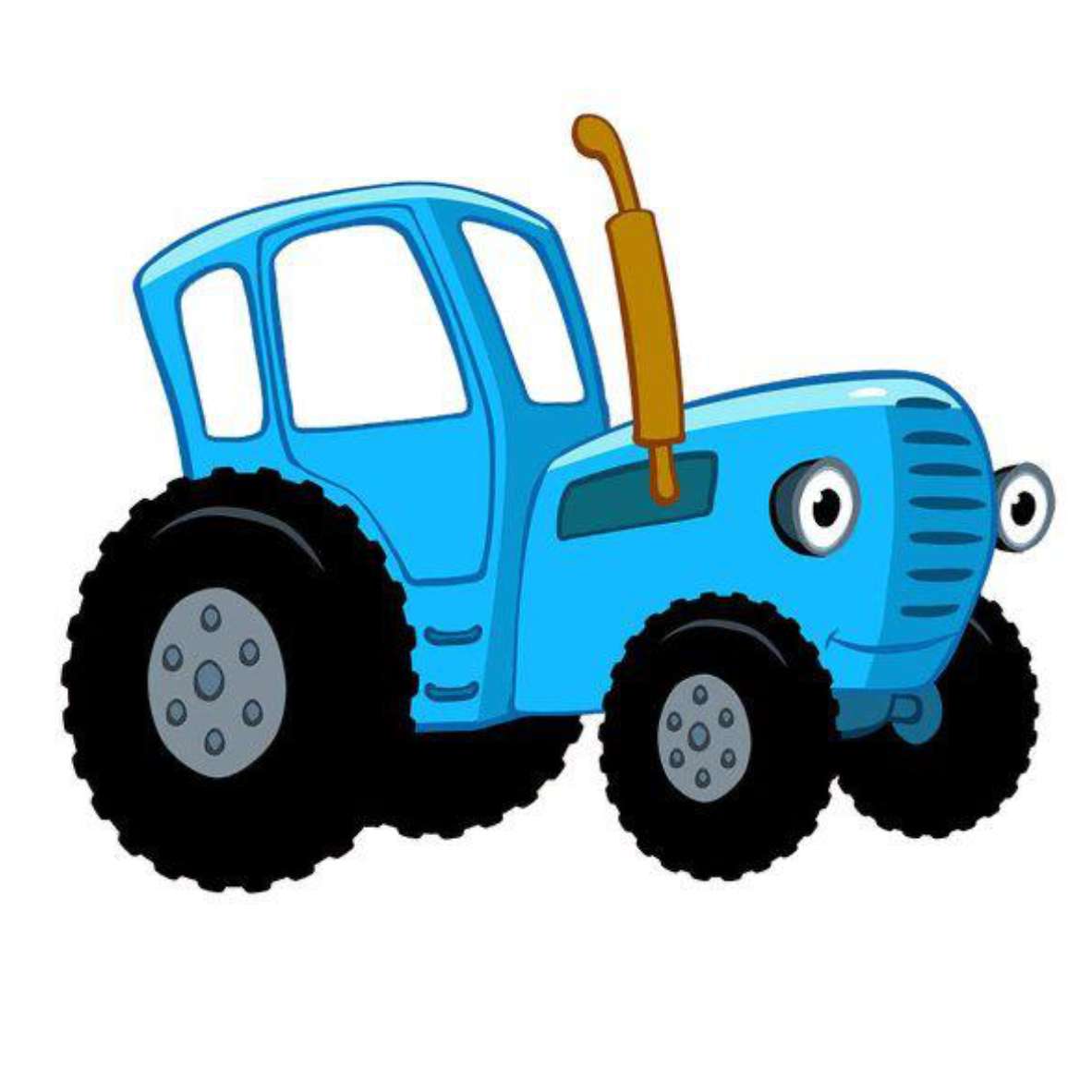 Niebieski traktor 75 zdjęć puzzle online