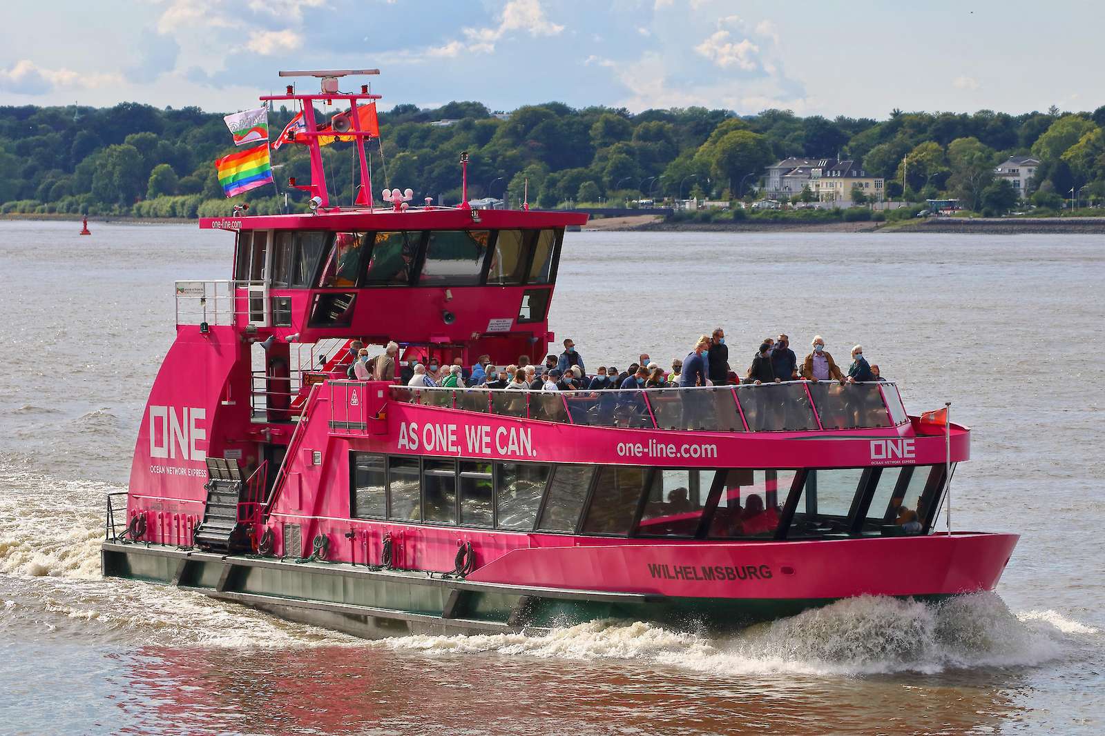 różowa łódź puzzle online