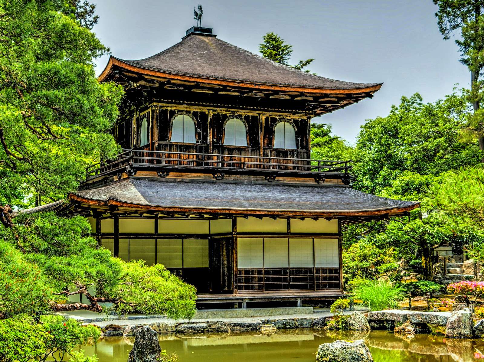 Świątynia Srebrnego Pawilonu w Kioto puzzle online