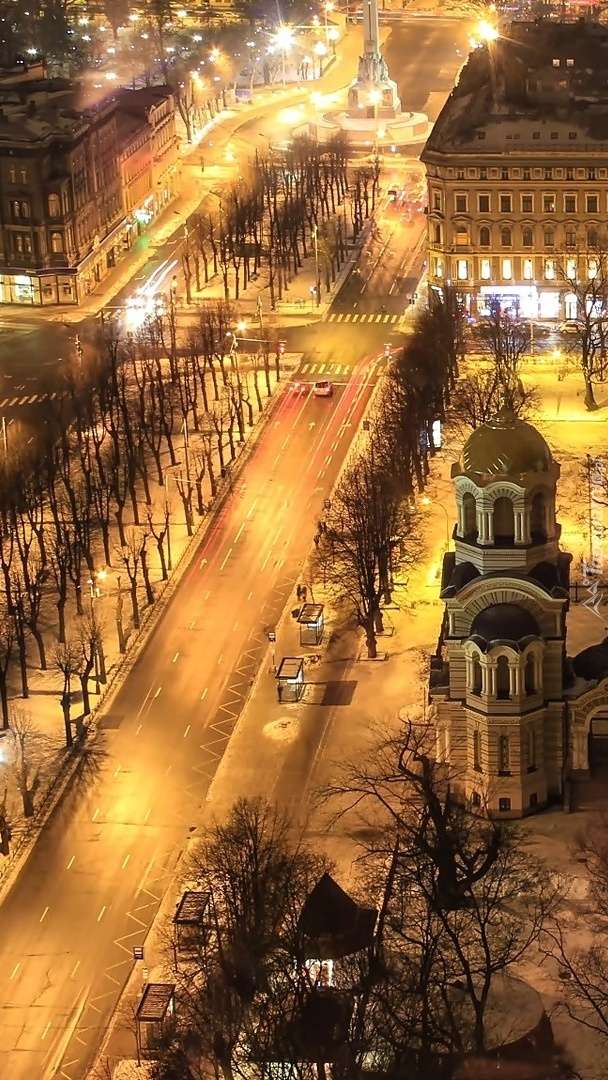 Łotwa nocą puzzle online