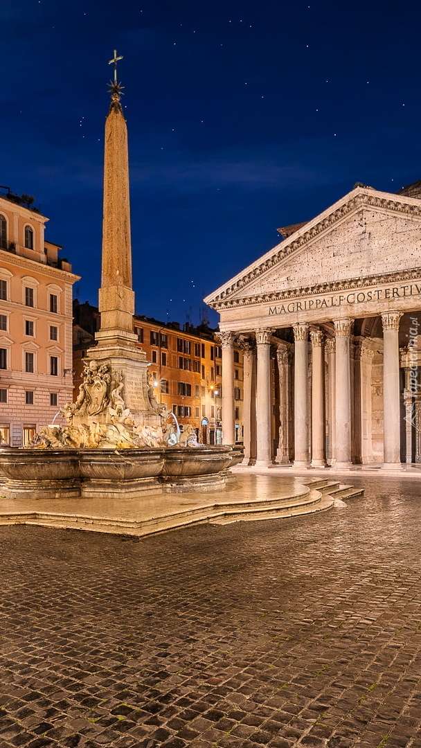 Rzym plac Piazza della rotonda puzzle online