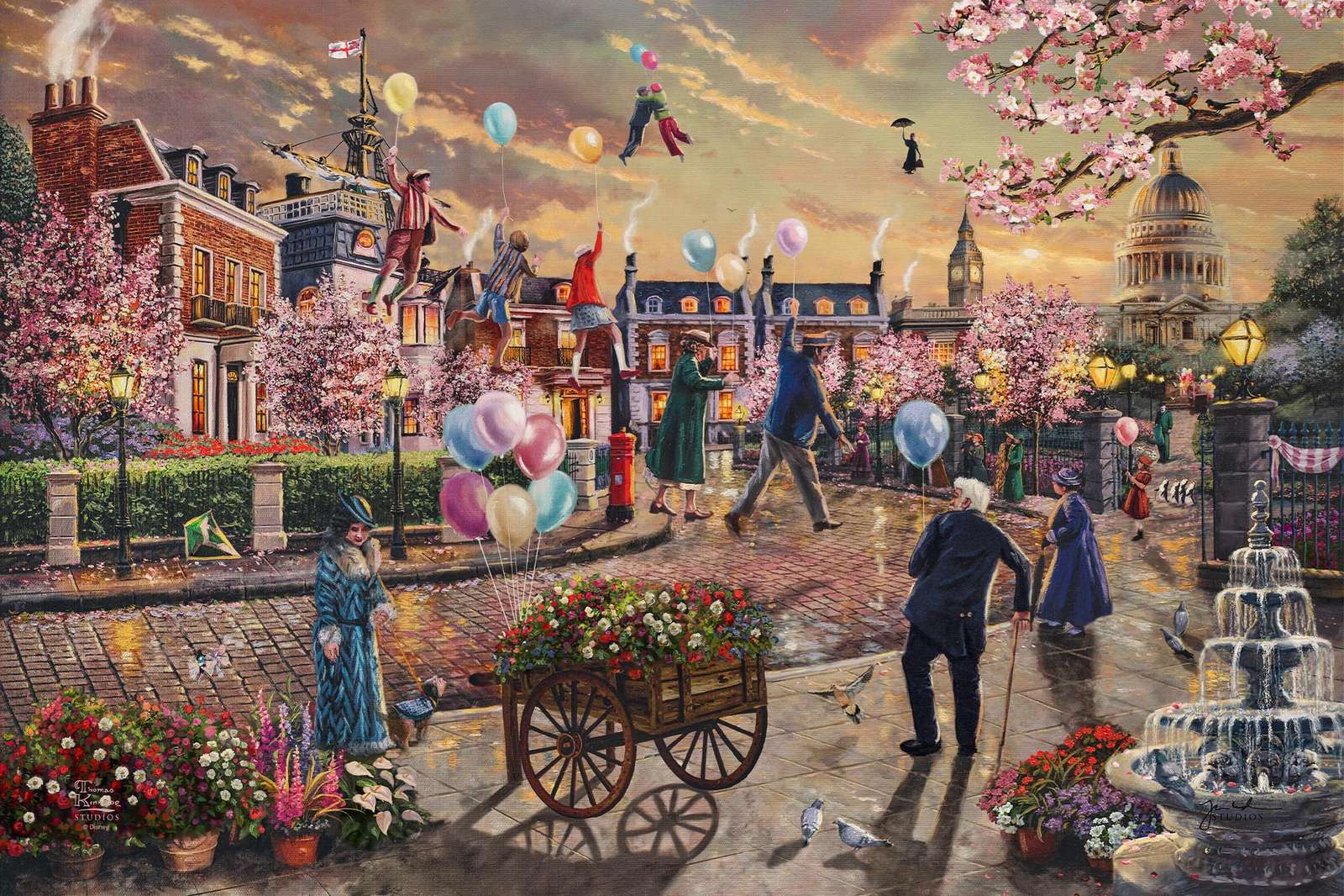 Nie ma dokąd pójść, jak tylko w górę: Mary Poppins powraca puzzle online