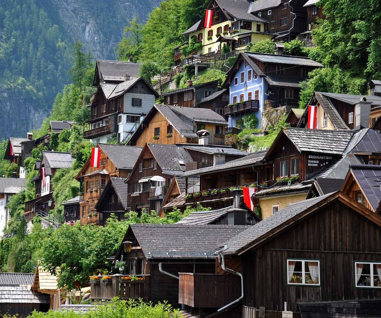 Hallstatt w Górnej Austrii puzzle online